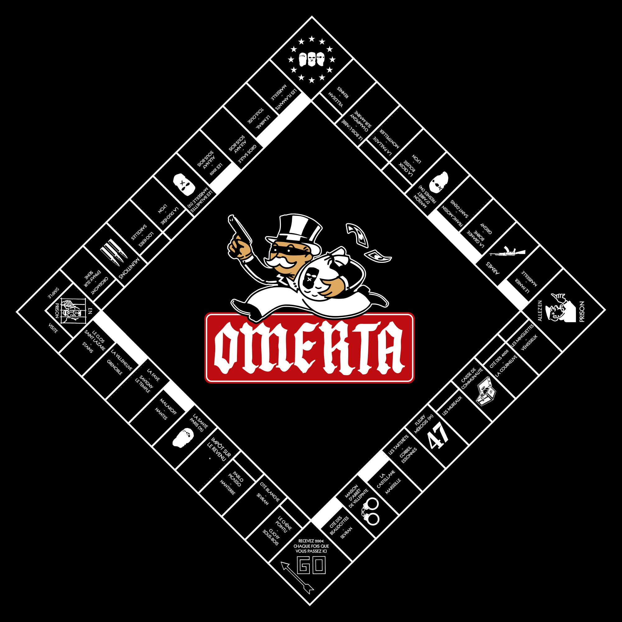 Tee-Shirt Monopoly four - Omerta Store